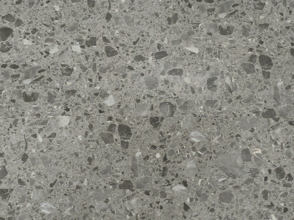 SPC-WG Stone respice Tile Medium Gray Terrazzo 9×36